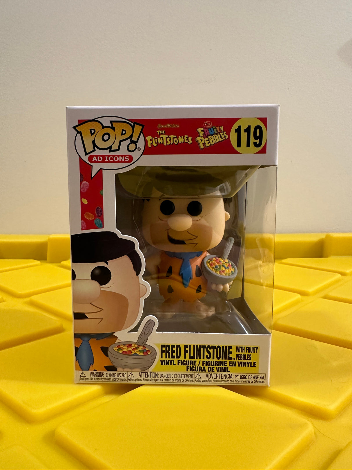 Fred Flintstone With Fruity Pebbles