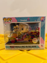 Funko POP! 6” Mickey Mouse & Walt on Fire Engine (Rides) - Limited Edition Disney Exclusive