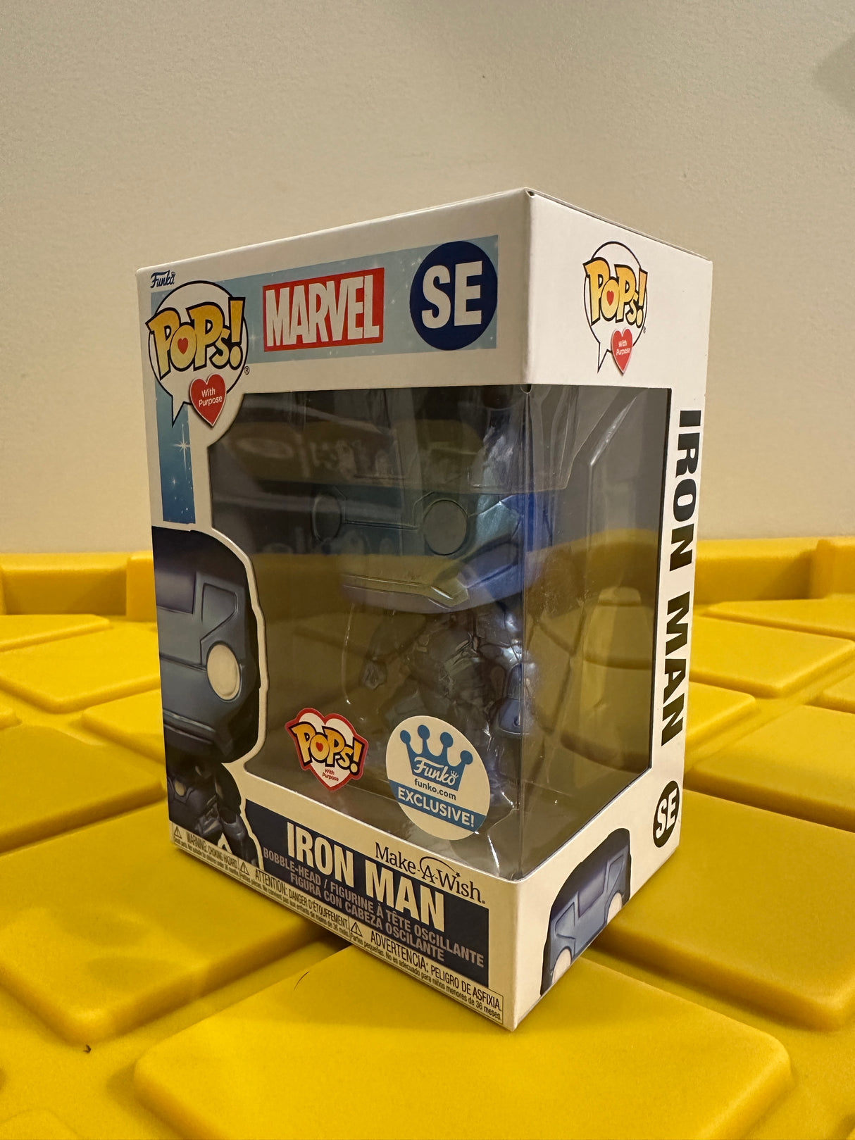 Funko POP! Iron Man (Metallic) (Make-A-Wish) - Limited Edition Funko Shop Exclusive