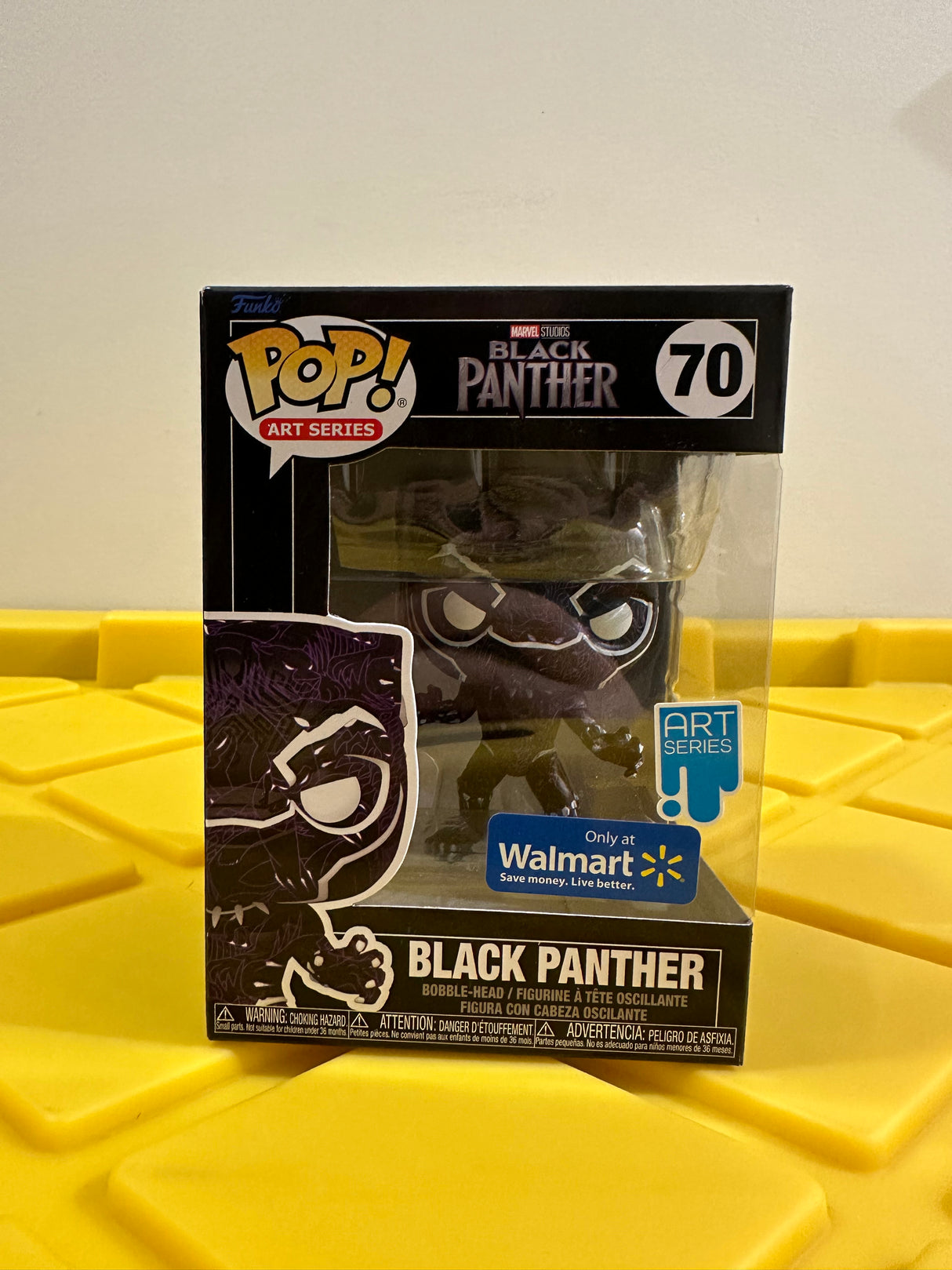 Funko POP! Black Panther (Art Series) - Limited Edition Walmart Exclusive