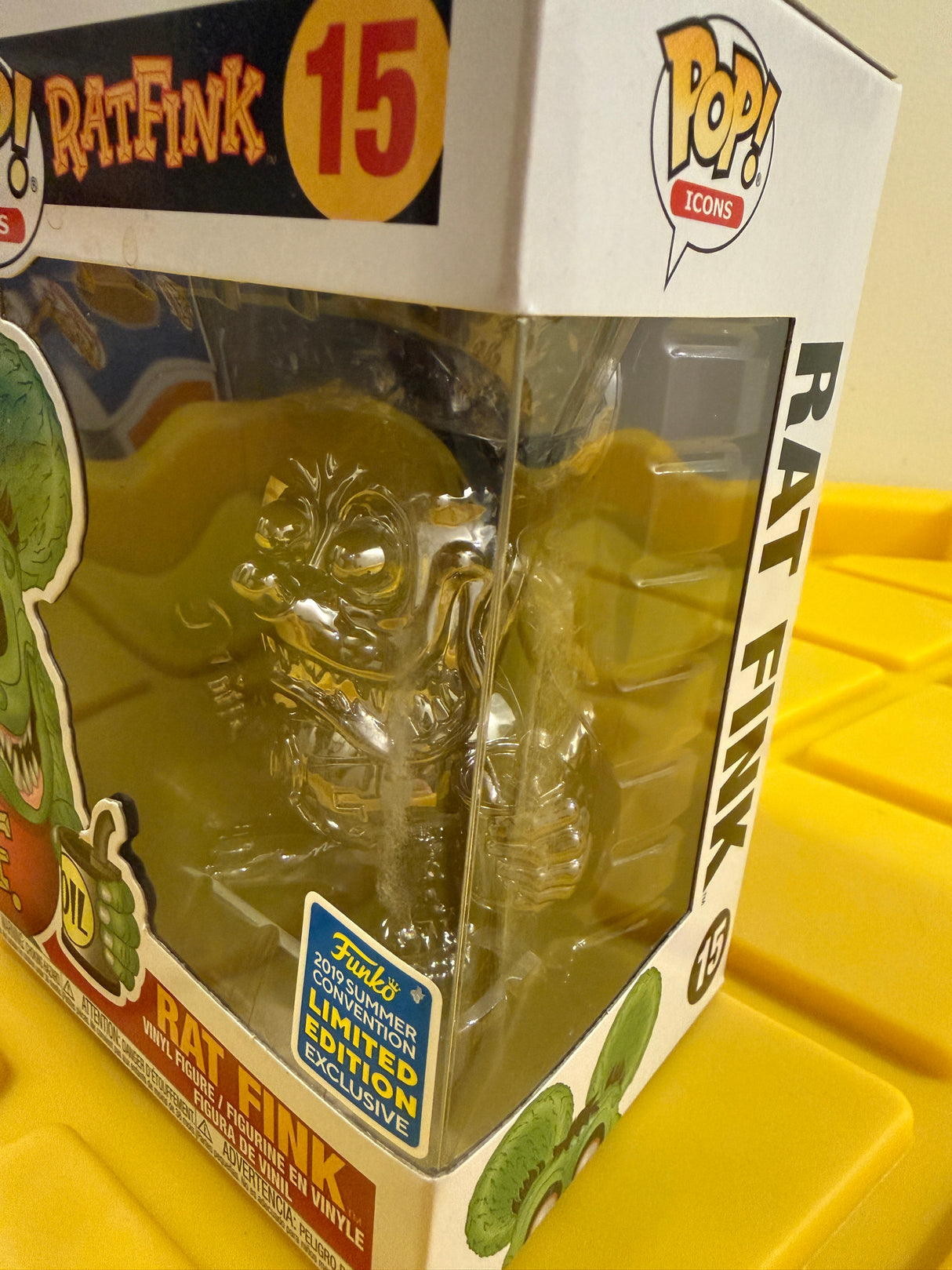 Funko POP! Rat Fink (Black Chrome) - Limited Edition 2019 SDCC Exclusive