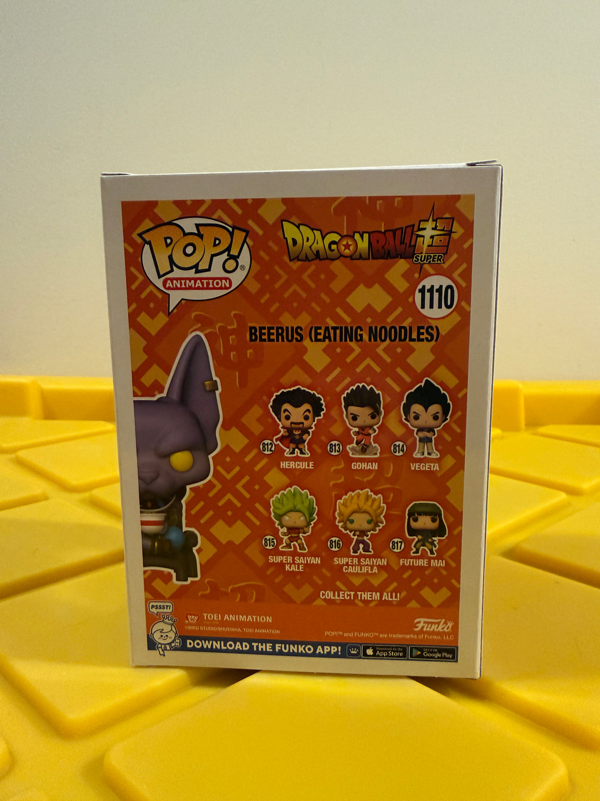 Funko POP! Beerus (Eating Noodles) - Limited Edition Hot Topic Exclusive
