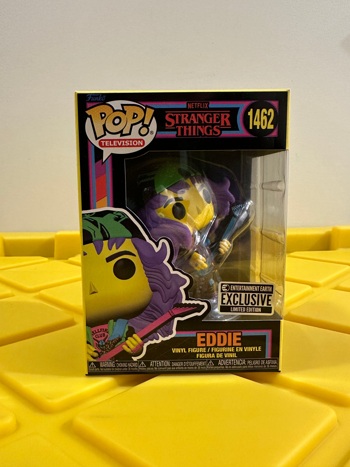 Funko POP! Eddie (Black Light) - Limited Edition Entertainment Earth Exclusive