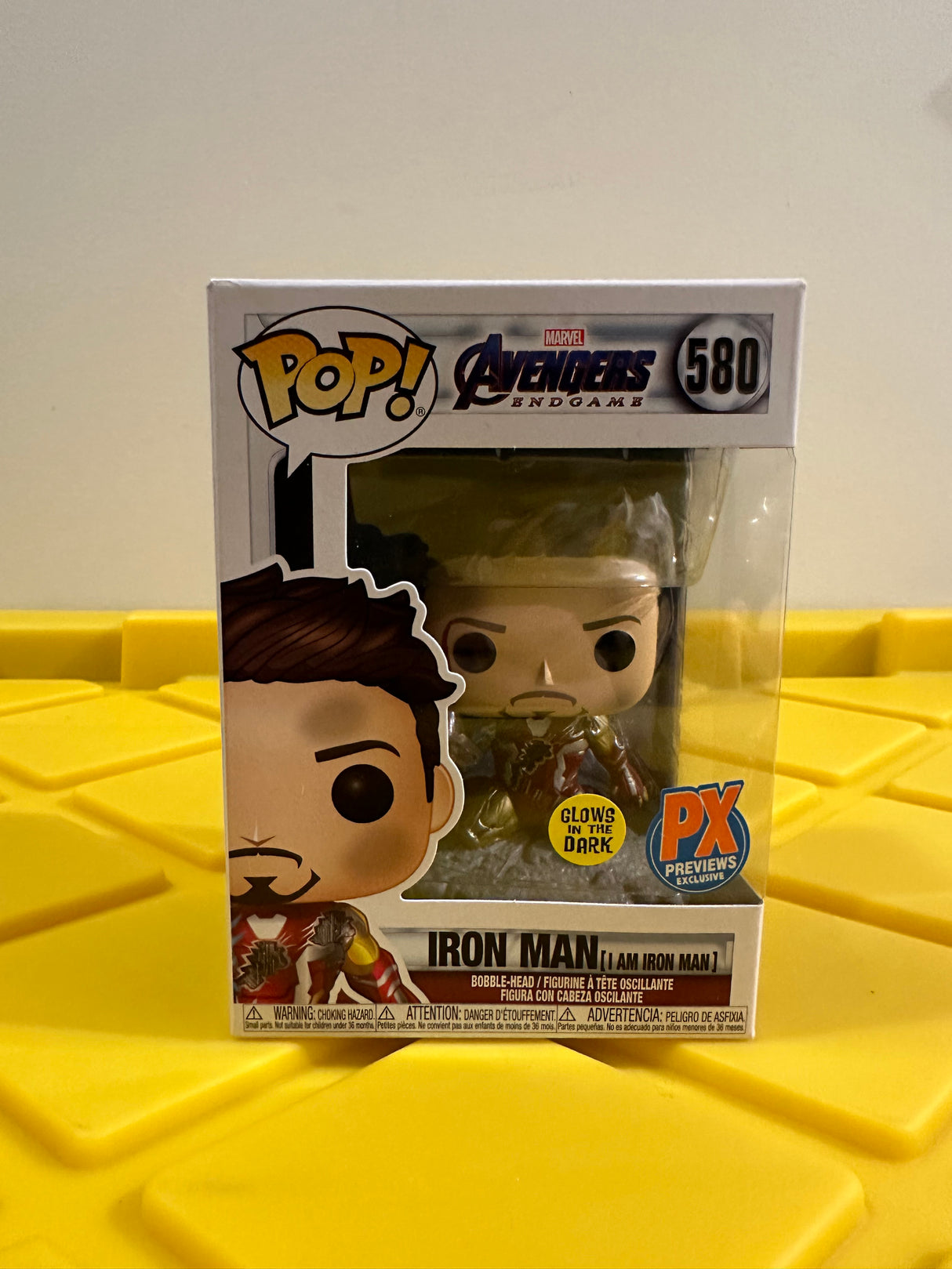 Funko POP! Iron Man (I Am Iron Man) (Glow) - Limited Edition PX Previews Exclusive