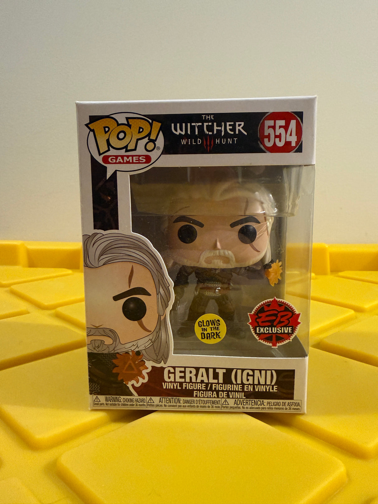 Funko POP! Geralt (Glow) - Limited Edition EB Games Exclusive