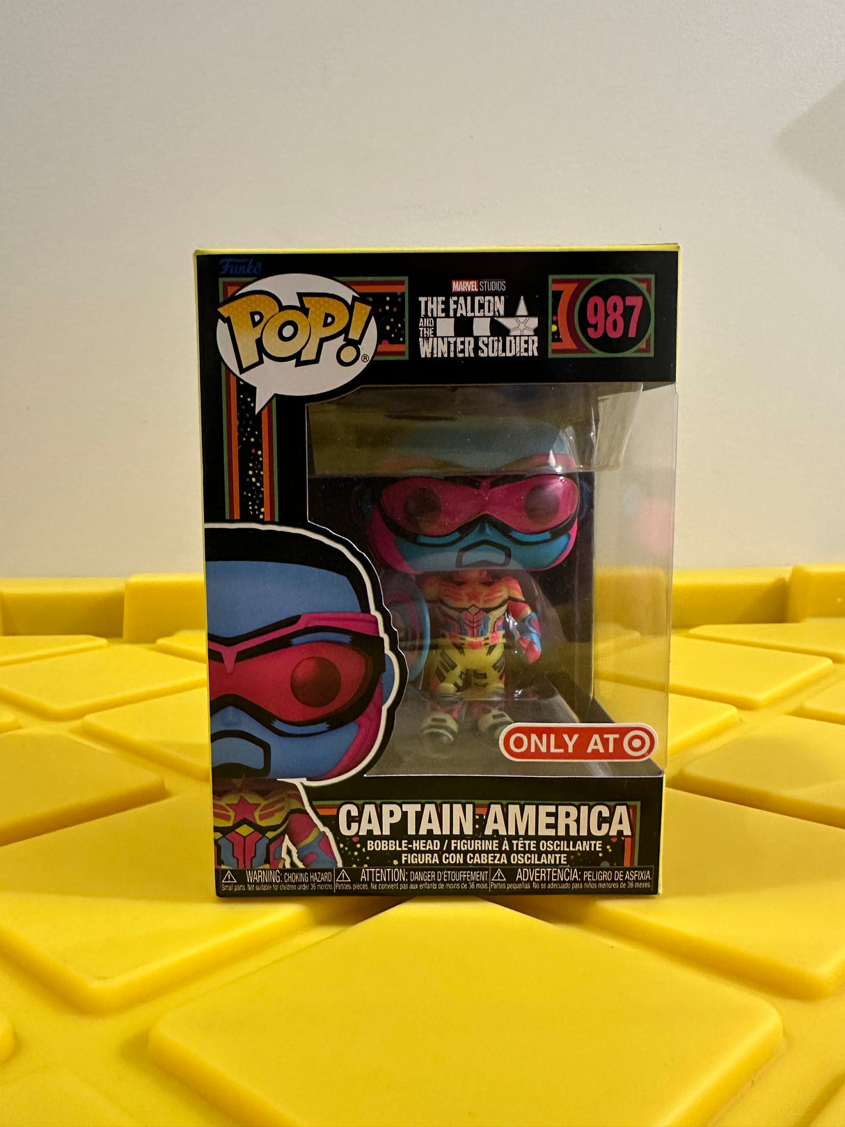 Funko POP! Captain America (Black Light) - Limited Edition Target Exclusive