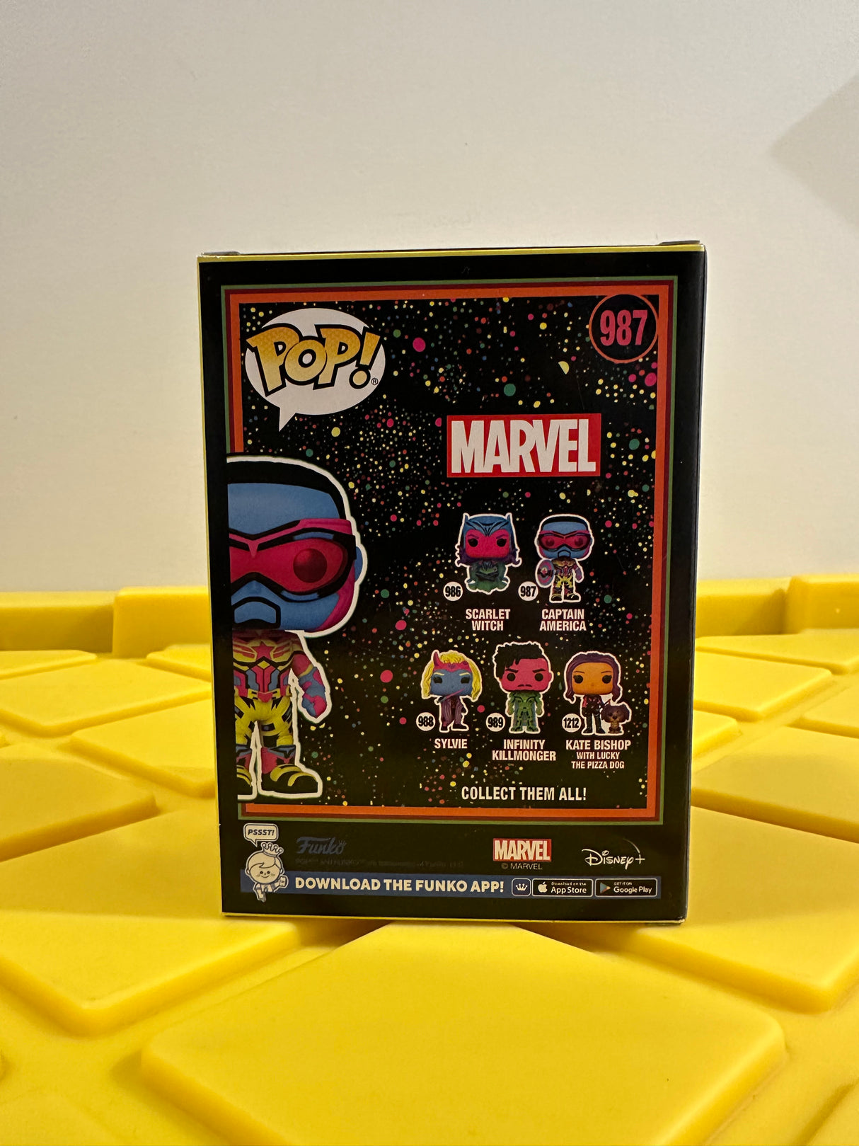 Funko POP! Captain America (Black Light) - Limited Edition Target Exclusive