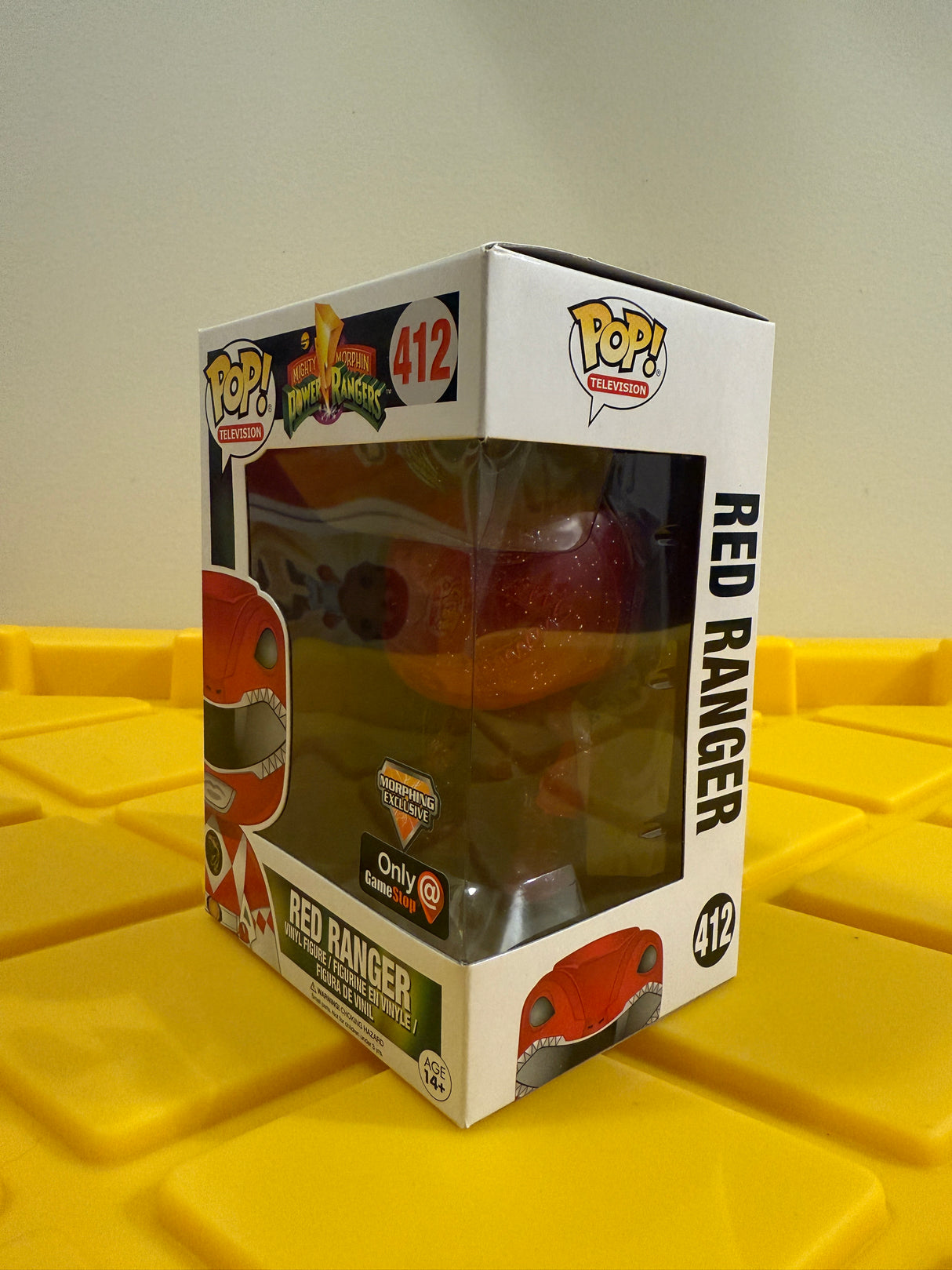 Funko POP! Red Ranger (Glitter) - Limited Edition Game Stop Exclusive