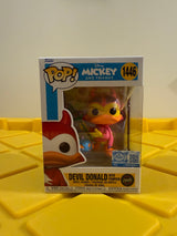 Funko POP! Devil Donald with Pumpkin (Black Light) - Limited Edition Chase - Limited Edition Specialty Series Exclusive