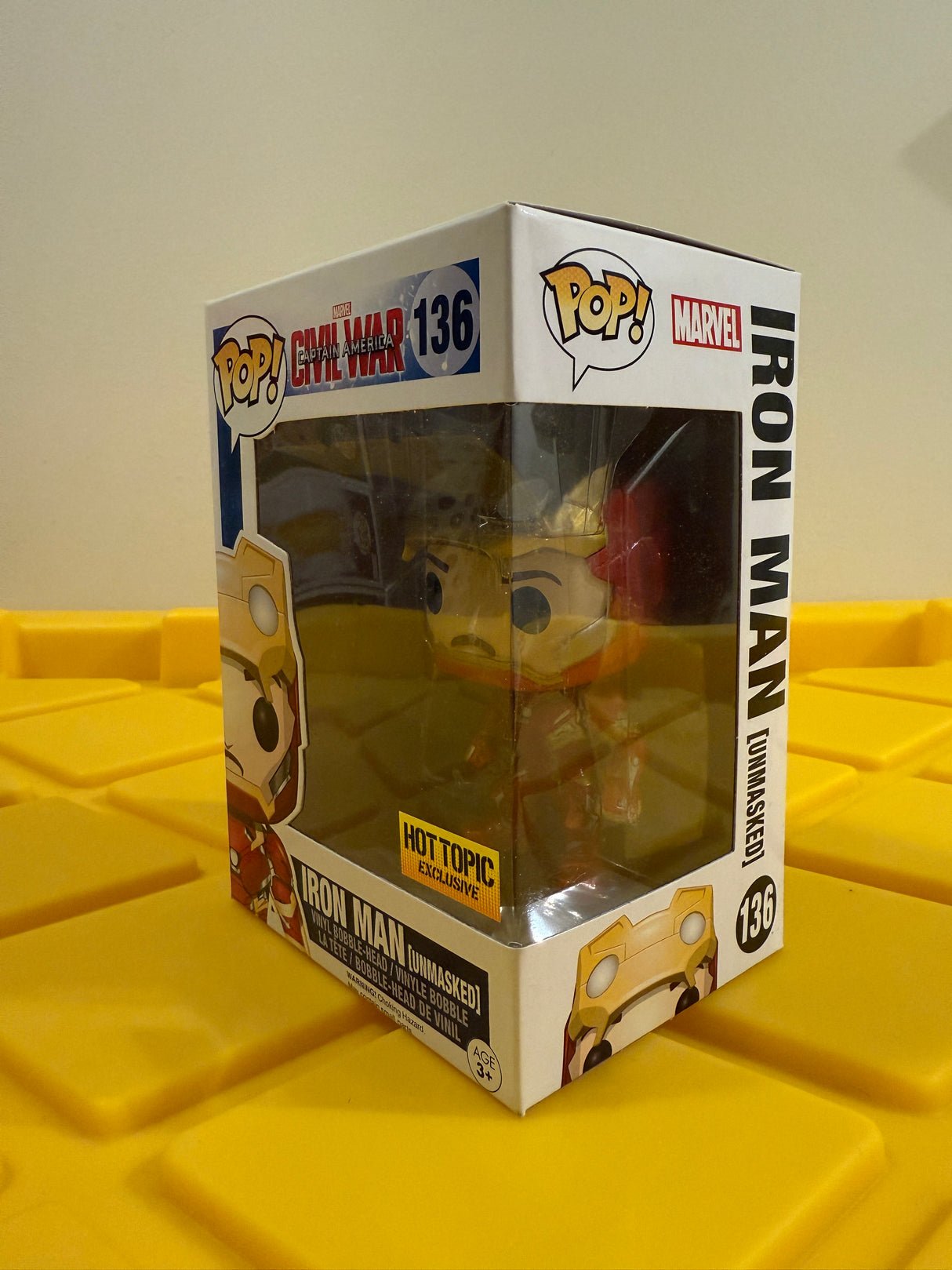 Funko POP! Iron Man (Unmasked) - Limited Edition Hot Topic Exclusive