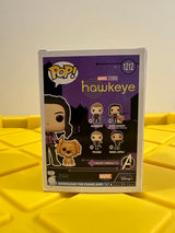 Kate Bishop With Lucky The Pizza Dog