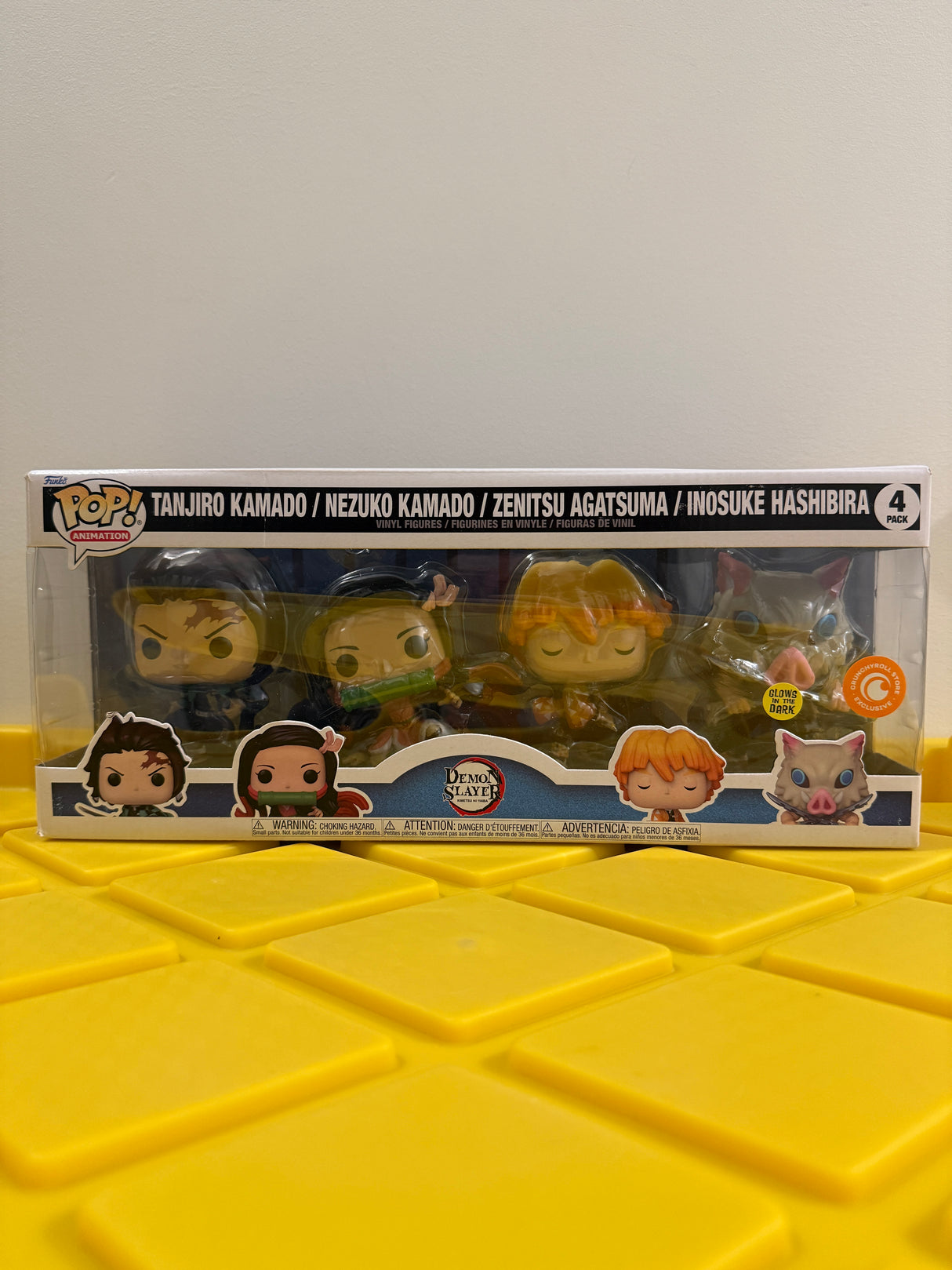 Funko POP! Demon Slayer (Glow) (4-Pack) - Limited Edition Crunchyroll Exclusive