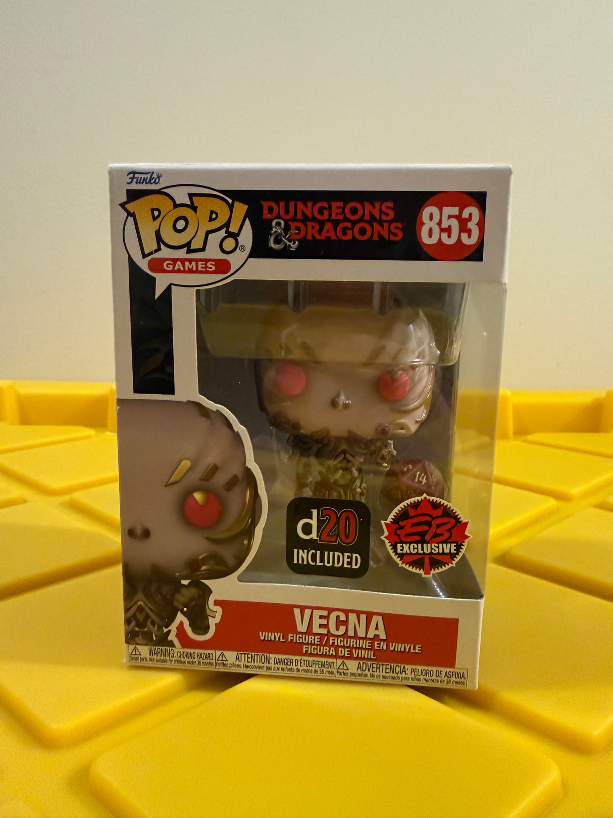 Funko POP! Vecna (Metallic) (with D20) - Limited Edition EB Games Exclusive