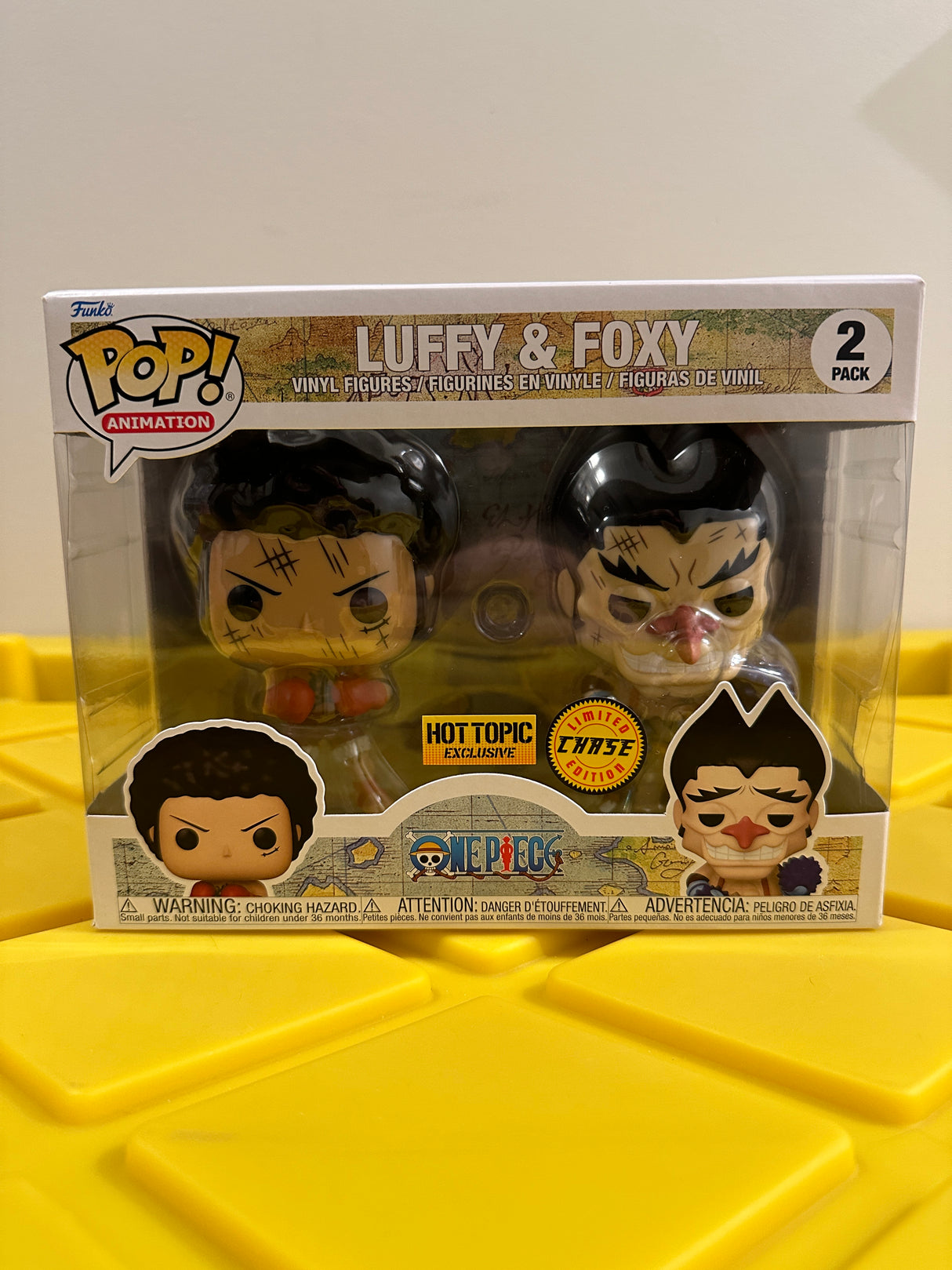 Funko POP! Luffy & Foxy (2-Pack) - Limited Edition Chase - Limited Edition Hot Topic Exclusive