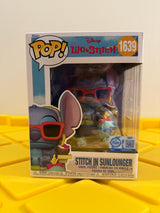 Funko POP! Premium Stitch in Sunlounger - Limited Edition Entertainment Earth Exclusive
