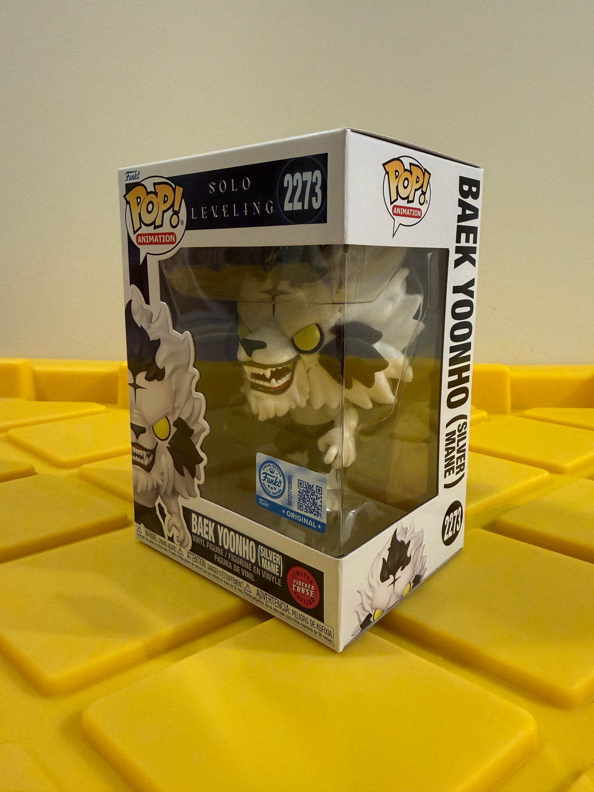 Funko POP! Baek Yoonho (Silver Mane) (Flocked) - Limited Edition Chase - Limited Edition Chalice Collectibles Exclusive
