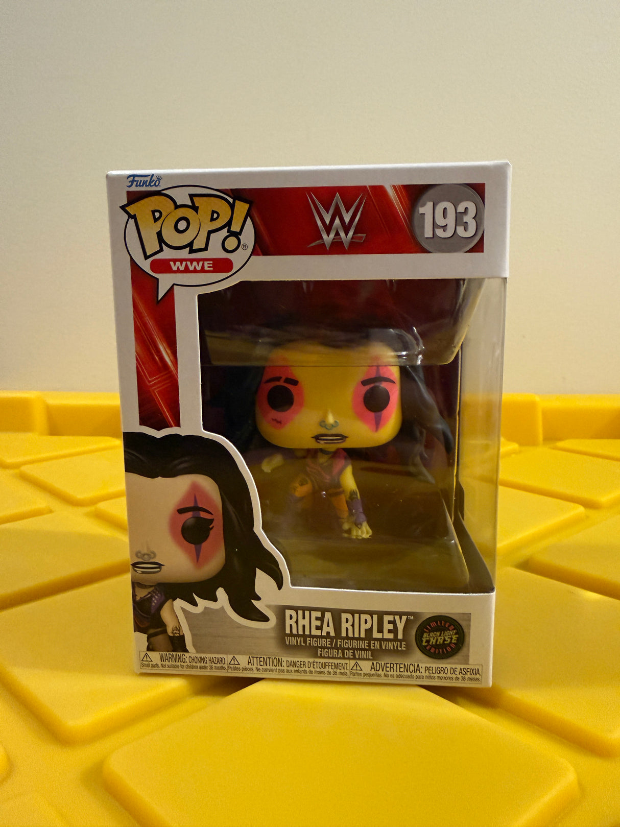 Funko POP! Rhea Ripley (WrestleMania XL) (Black Light) - Limited Edition Chase
