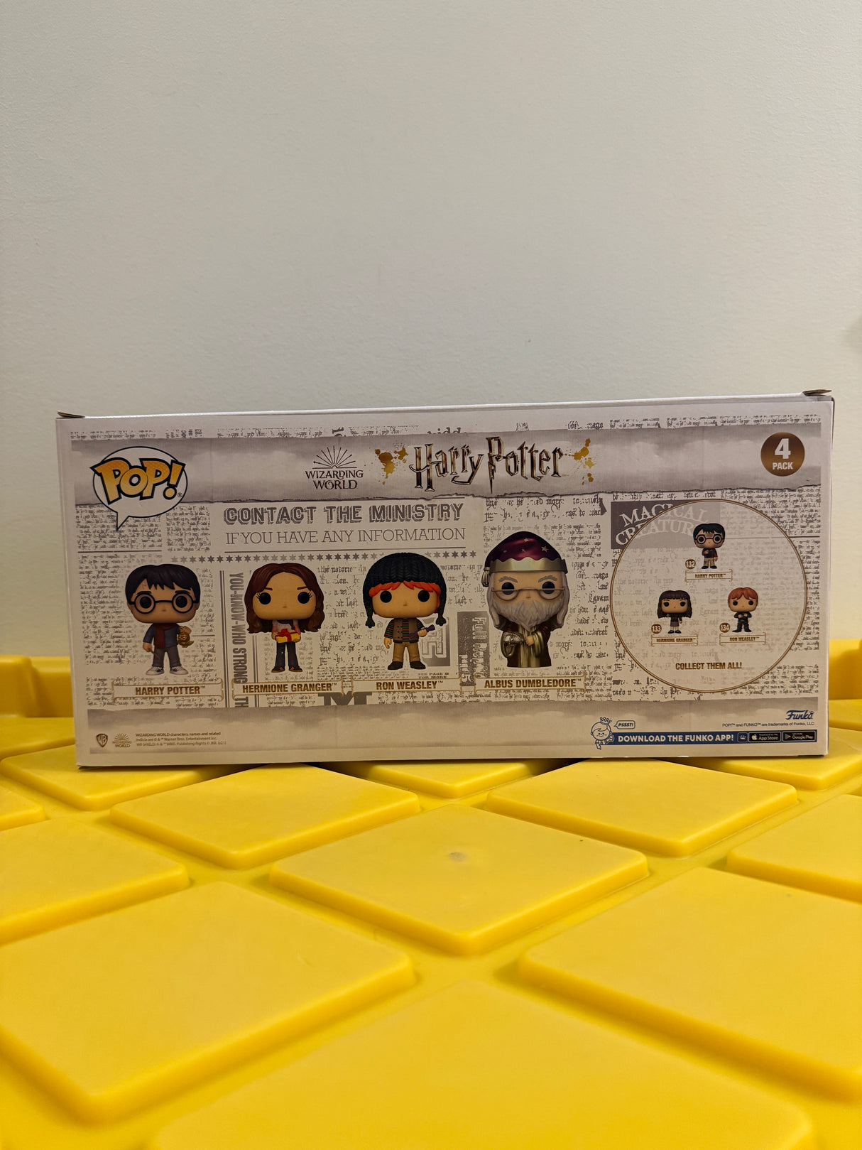 Funko POP! Harry Potter (Metallic) (4-Pack) - Limited Edition Special Edition Exclusive