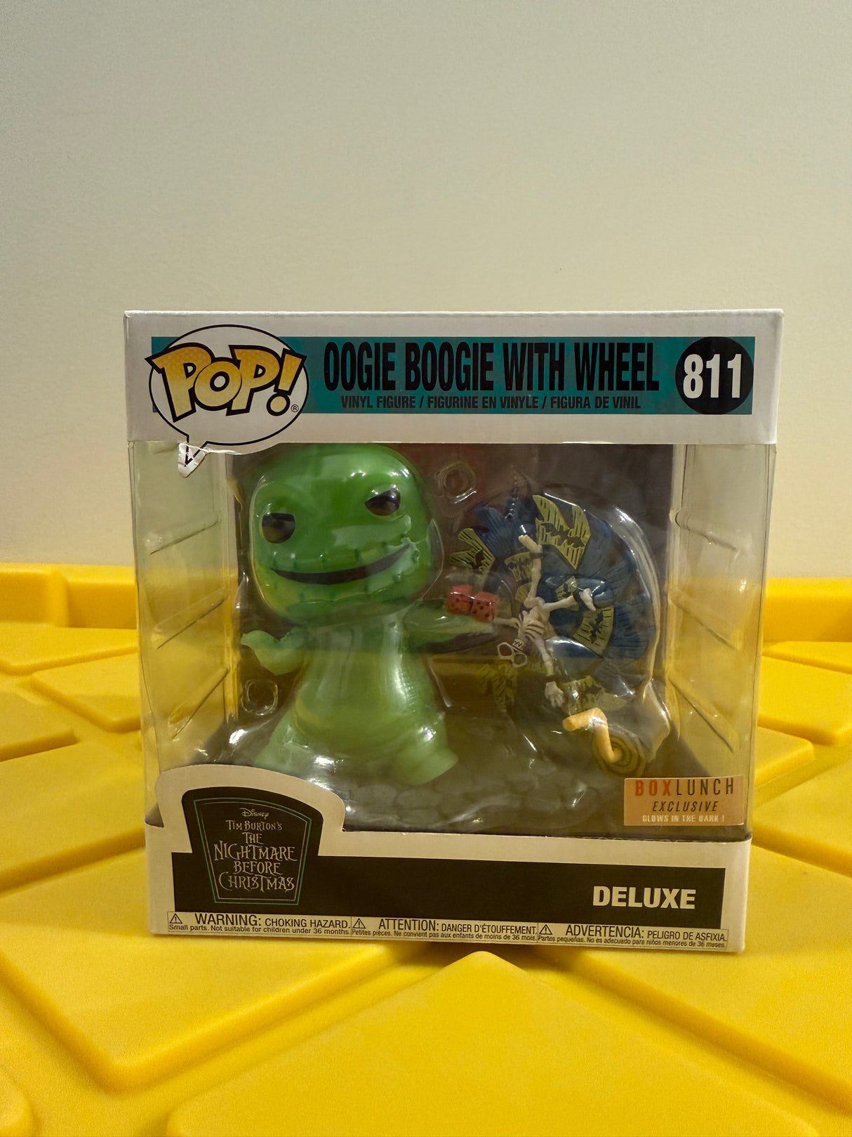 Funko POP! Oogie Boogie with Wheel (Glow) - Limited Edition Box Lunch Exclusive