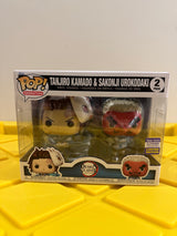 Funko POP! Tanjiro Kamado & Sakonji Urokodaki (2-Pack) - Limited Edition 2023 SDCC Exclusive