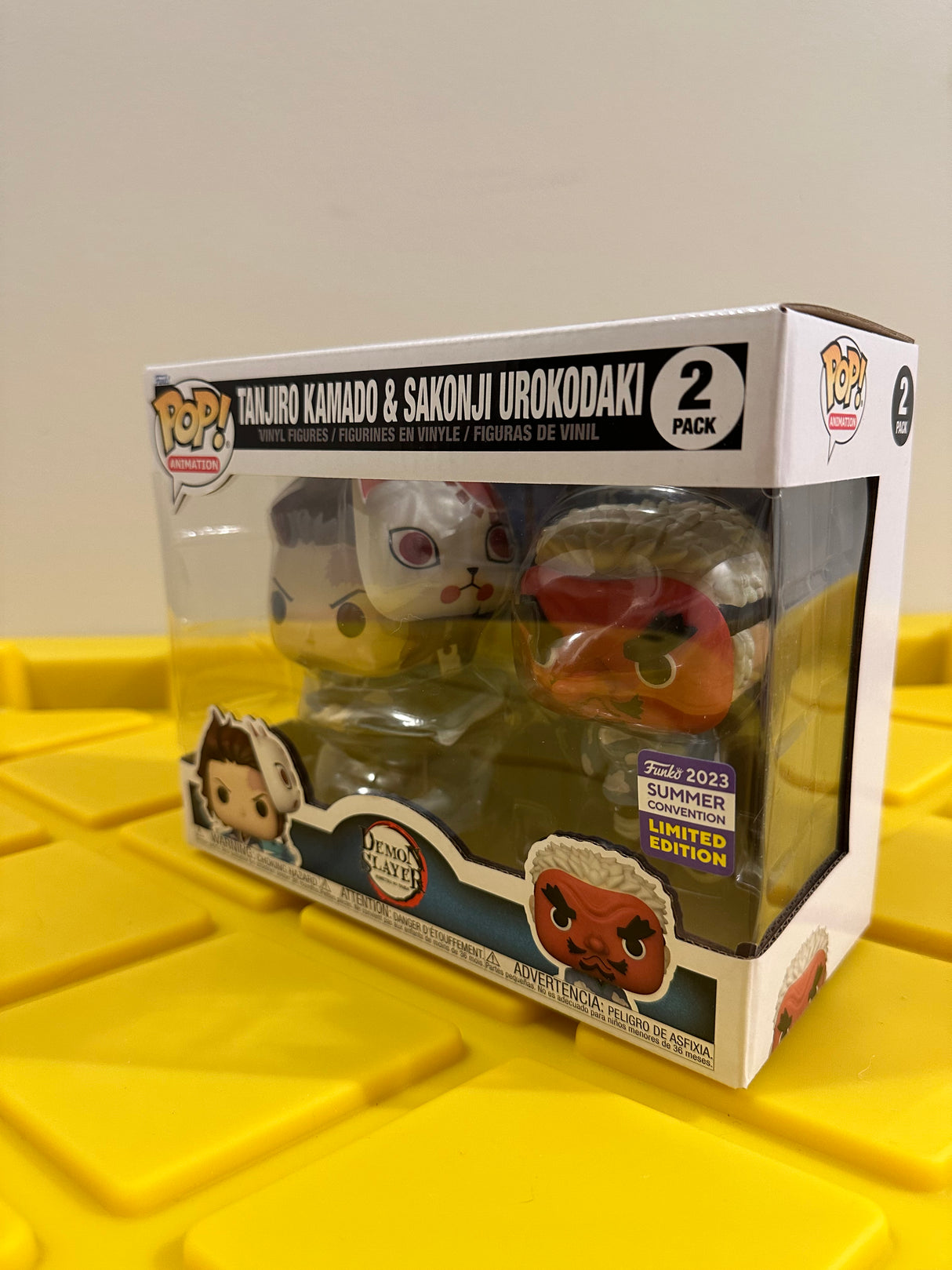 Funko POP! Tanjiro Kamado & Sakonji Urokodaki (2-Pack) - Limited Edition 2023 SDCC Exclusive