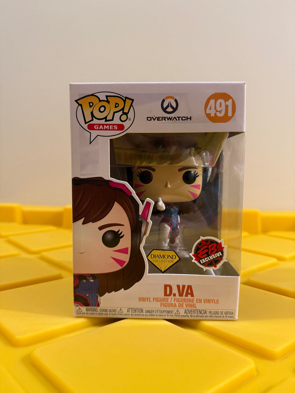 Funko POP! D.Va (Diamond) - Limited Edition EB Games Exclusive