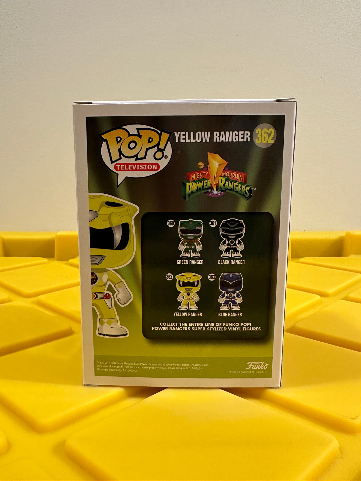 Funko POP! Yellow Ranger (Metallic) - Limited Edition Game Stop Exclusive