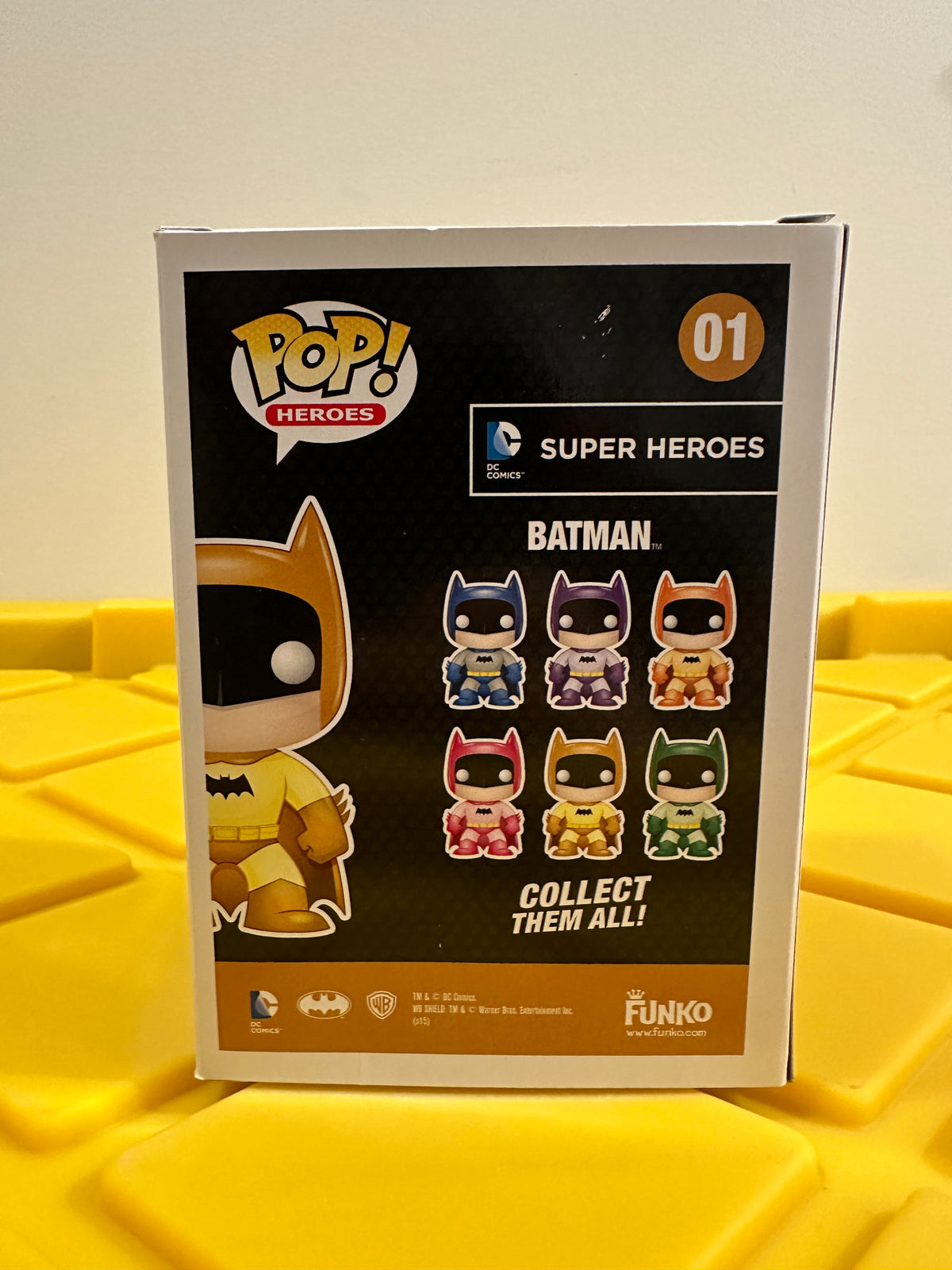 Funko POP! Batman (Yellow) - Limited Edition Entertainment Earth Exclusive
