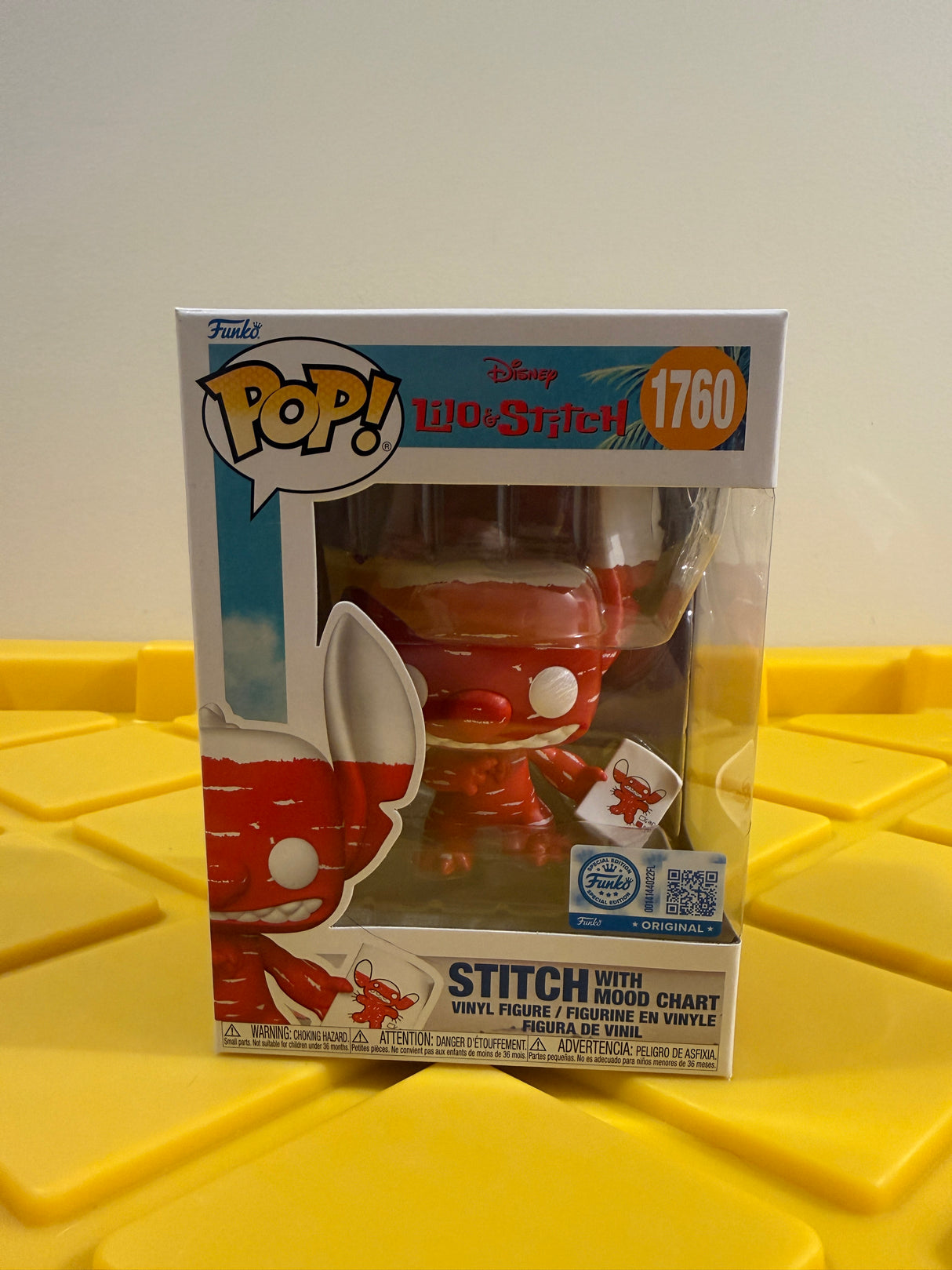 Funko POP! Stitch with Mood Chart - Limited Edition BoxLunch Exclusive