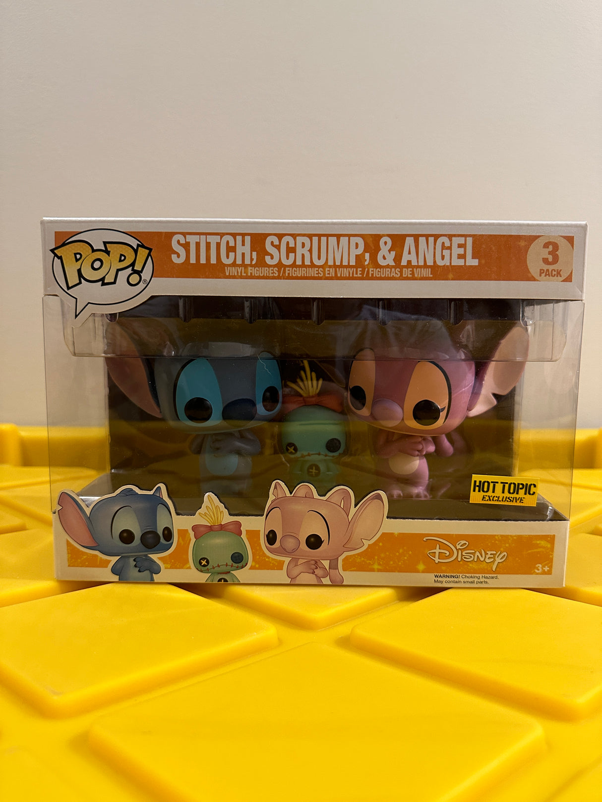 Funko POP! Stitch, Scrump, & Angel (3-Pack) - Limited Edition Hot Topic Exclusive