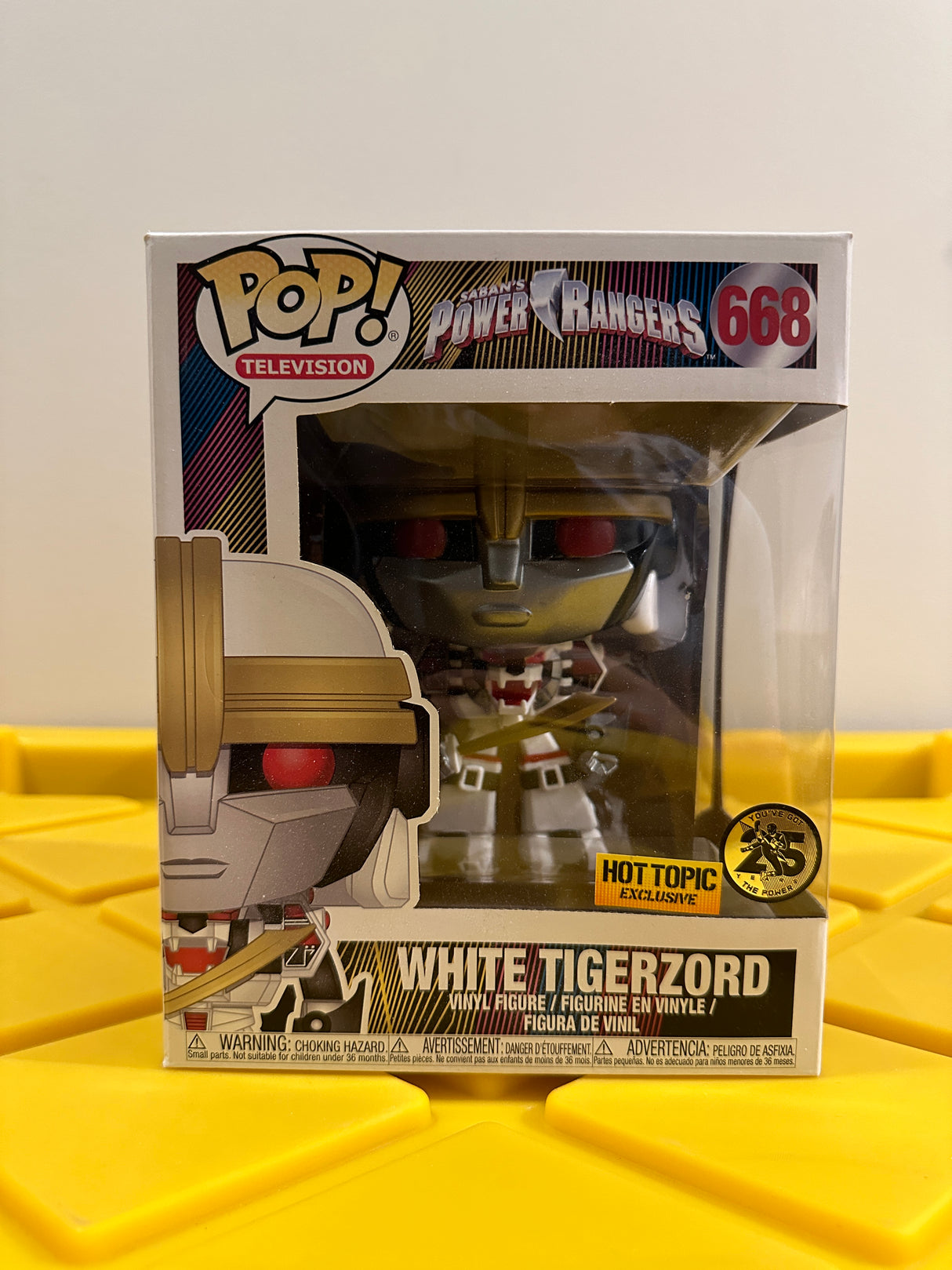 Funko POP! 6" White Tigerzord - Limited Edition Hot Topic Exclusive