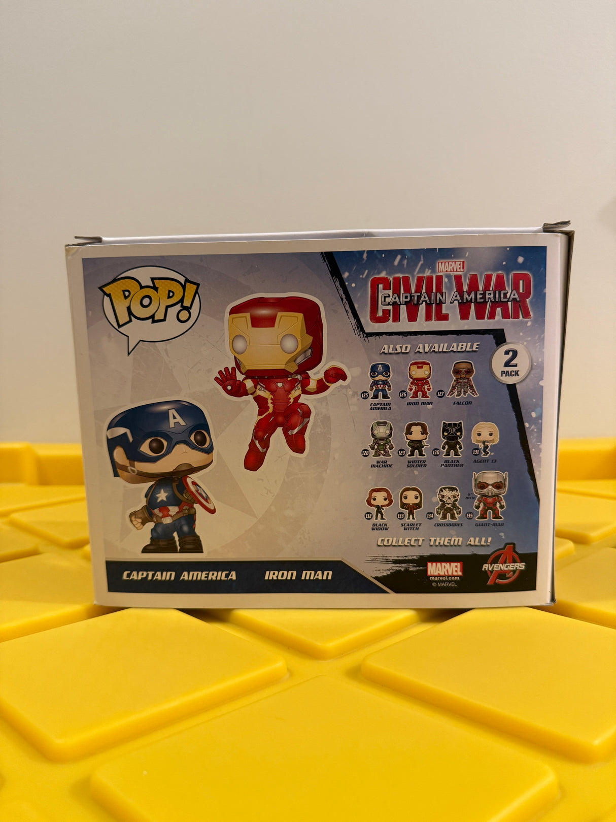 Funko POP! Captain America & Iron Man (2-Pack) - Limited Edition Marvel Collector Corps Exclusive