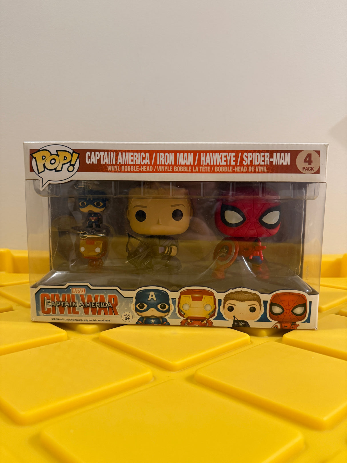 Funko POP! Captain America, Iron Man, Hawkeye & Spider-Man (4-Pack)