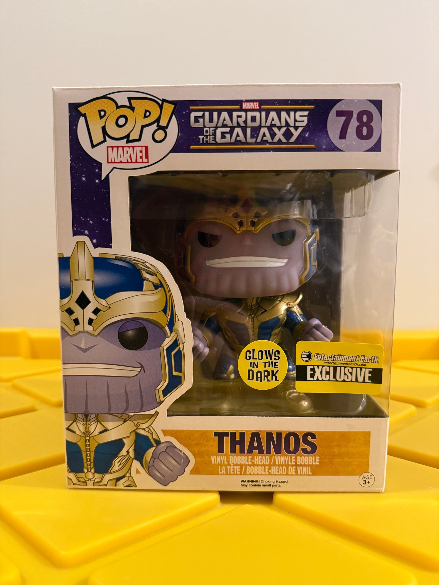 Marvel Guardians Of Thanos Funko Pop Glow In The Dark Thanos Toy