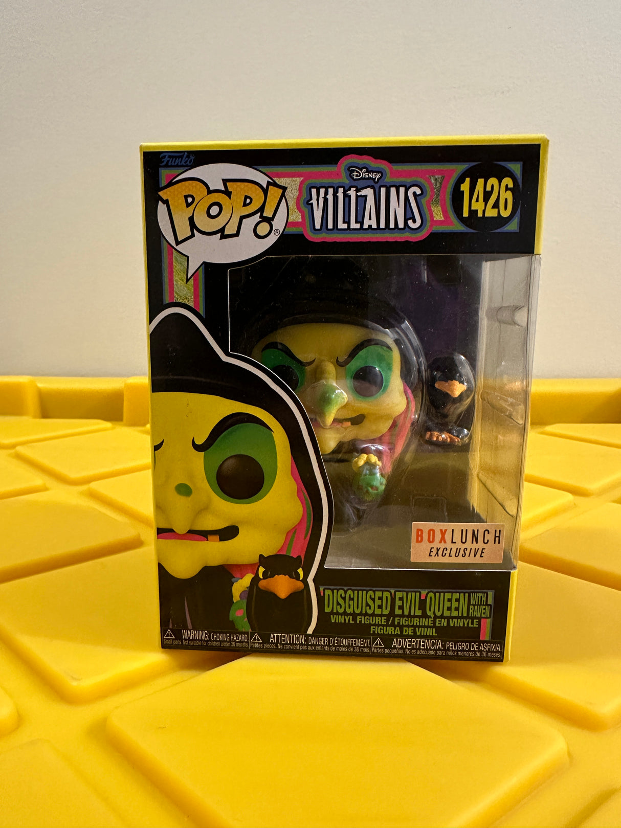 Funko POP! Disguised Evil Queen with Raven (Black Light) - Limited Edition Box Lunch Exclusive