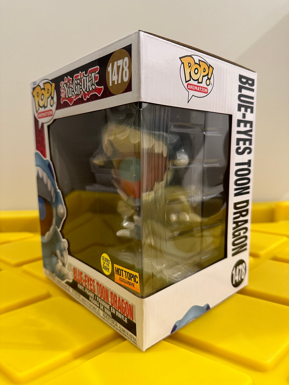 Funko POP! 6” Blue-Eyes Toon Dragon (Glow) - Limited Edition Hot Topic Exclusive