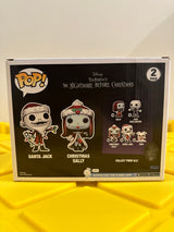 Funko POP! Santa Jack & Christmas Sally (Diamond) (2-Pack) - Limited Edition Funko Shop Exclusive