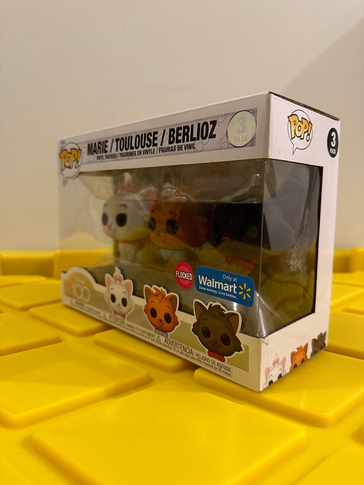 Funko POP! Marie, Toulouse & Berlioz (Flocked) (3-Pack) - Limited Edition Walmart Exclusive