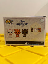 Funko POP! Marie, Toulouse & Berlioz (Flocked) (3-Pack) - Limited Edition Walmart Exclusive