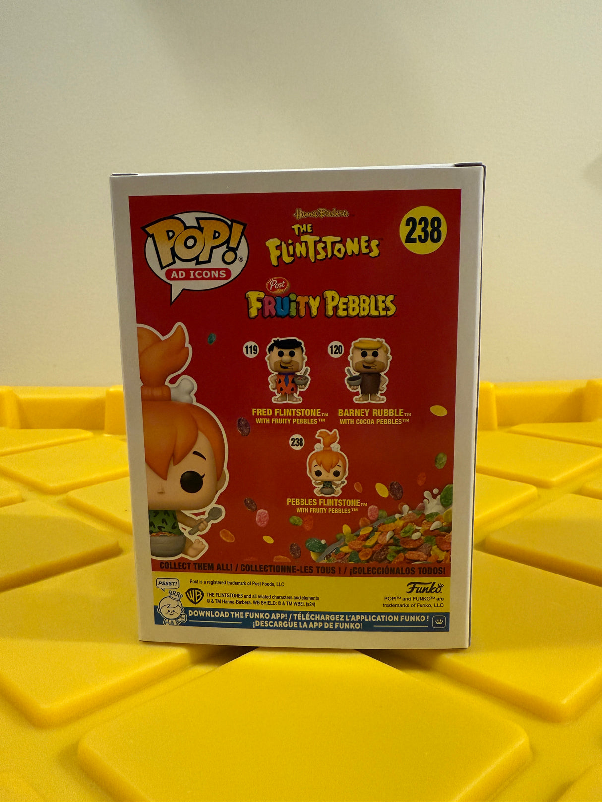 Pebbles Flintstone with Fruity Pebbles