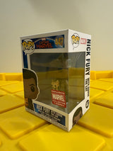 Funko POP! Nick Fury with Goose the Cat - Limited Edition Marvel Collector Corps Exclusive