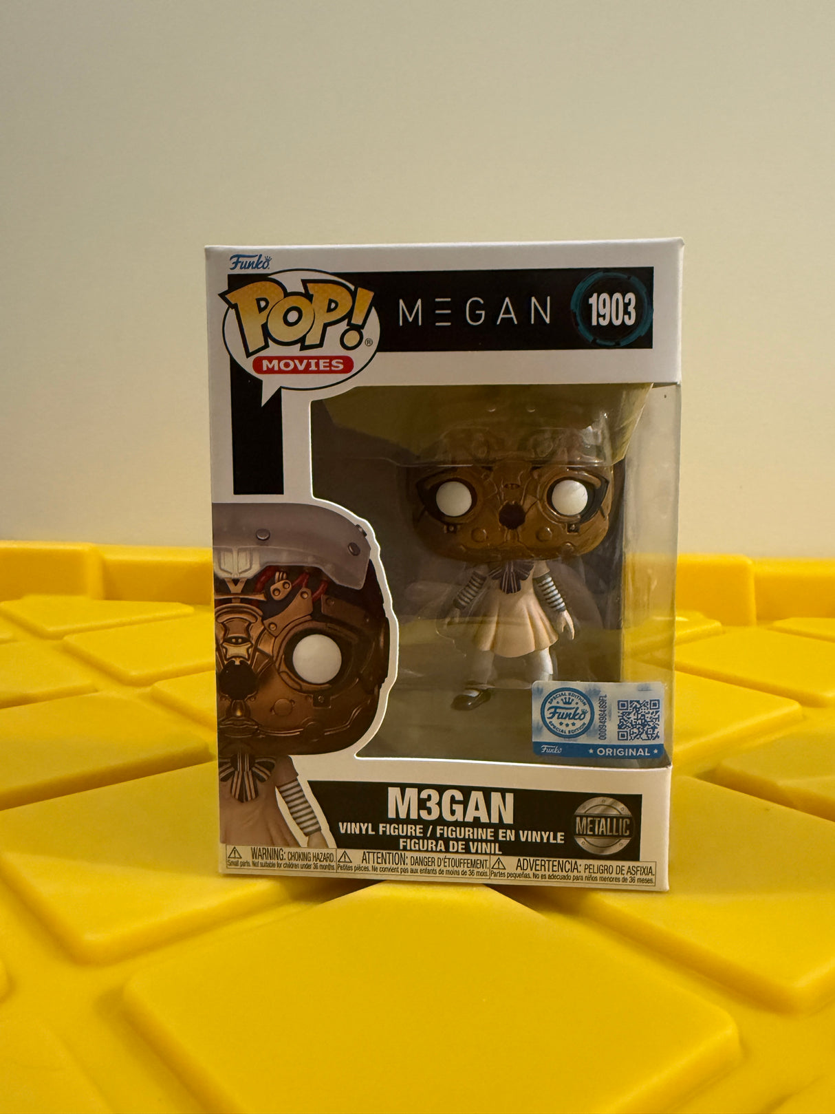 Funko POP! M3GAN (Metallic) - Limited Edition Entertainment Earth Exclusive