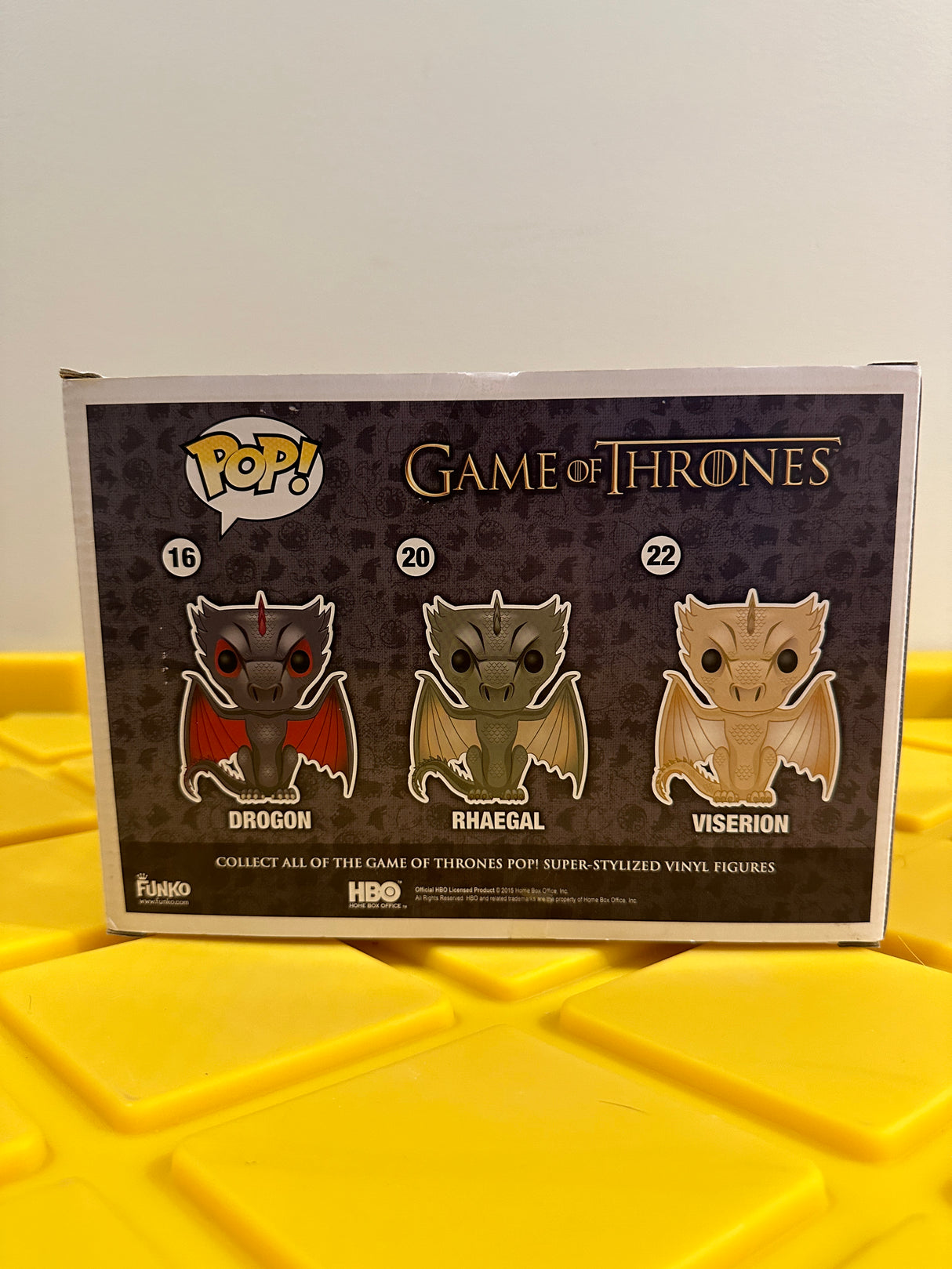 Funko POP! Drogon, Rhaegal & Viserion (Metallic) (3-Pack) - Limited Edition EB Games Exclusive