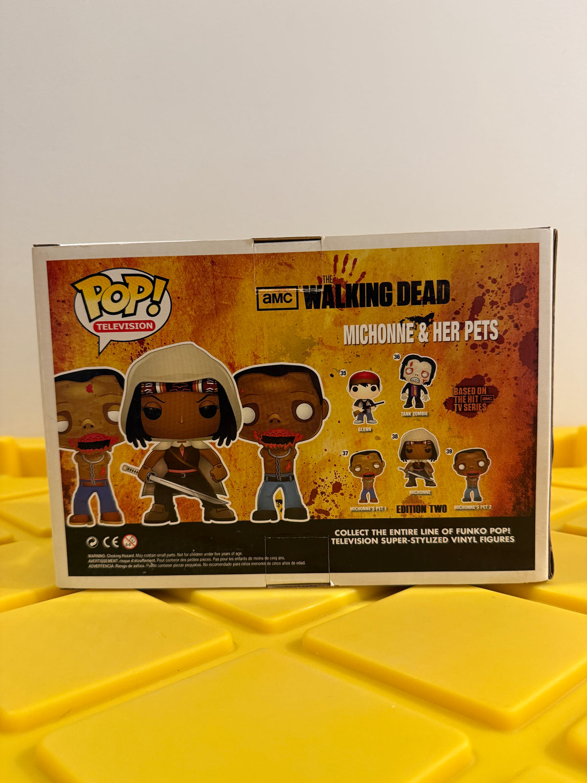 Funko POP! Michonne & Her Pets (3-Pack) (Glow) - Limited Edition PX Previews Exclusive