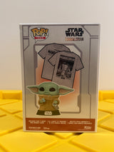 Funko POP! Grogu with Cookie (Flocked) (with Shirt M)