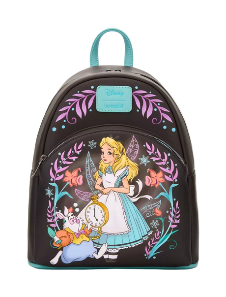 Loungefly Disney Alice In Wonderland Winter Drawing Mini Backpack