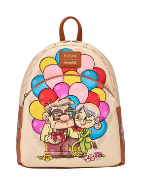 Loungefly Disney Pixar Up Carl & Ellie Balloon Cart Mini Backpack
