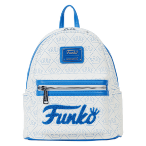 Loungefly Funko Logo White Mini Backpack