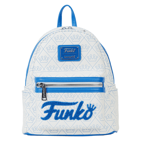 Loungefly Funko Logo White Mini Backpack