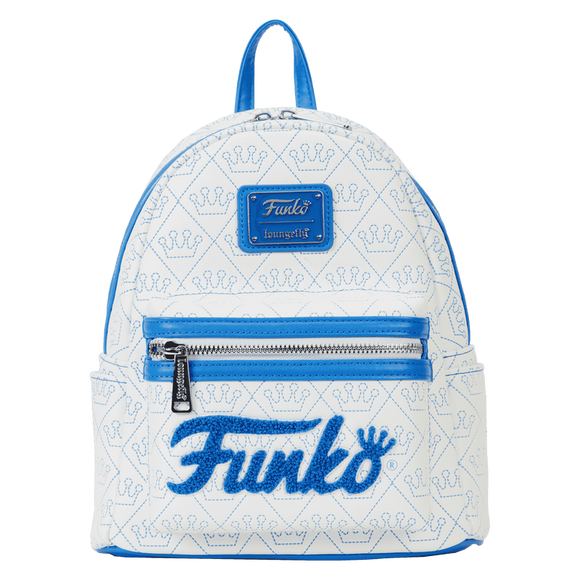 Loungefly Funko Logo White Mini Backpack